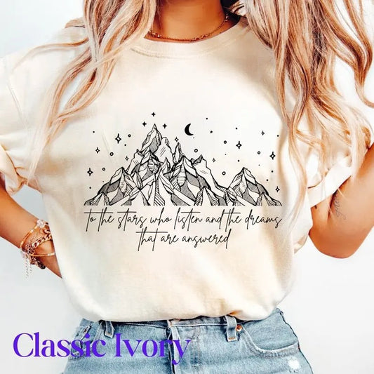 Velaris City of Starlight ACOTAR T-Shirt , The Night Court Shirt, Bookish Gift, Court of Thorns and Roses Shirt | SJM Merch, Gift For Her, Friend Crewneck Cotton Shortsleeve