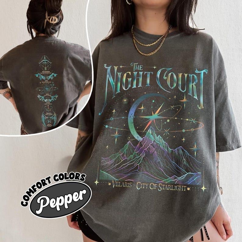 Velaris The Night Court Acotar 2 Sided Shirt, Velaris The Night Court Shirt, Court Of Dreams, Inner Circle Acotar Shirt