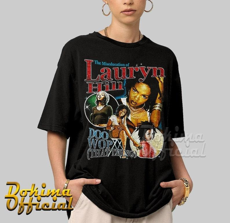 Vintage Bootleg Inspired Tee  Ms Lauryn Hill Graphic Unisex Tee  Fugees Vintage T-Shirt , Vintage Rap T shirt