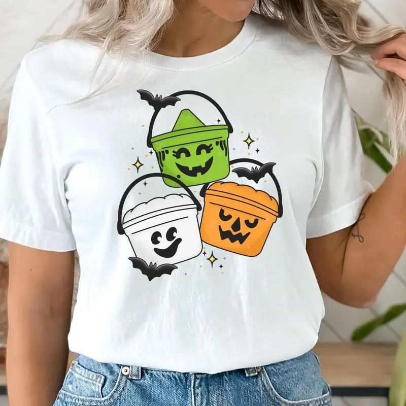 Vintage Halloween Happy Meal Bucket Shirt Cute 90s Nostalgia Retro Graphic Tshirtstyle{n002}2