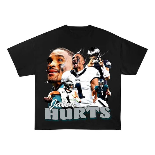 Vintage Jalen Hurts Shirt | Vintage Tee Graphic T-Shirt Sweatshirt Hoodie | Sport Tee - Gift For Fan