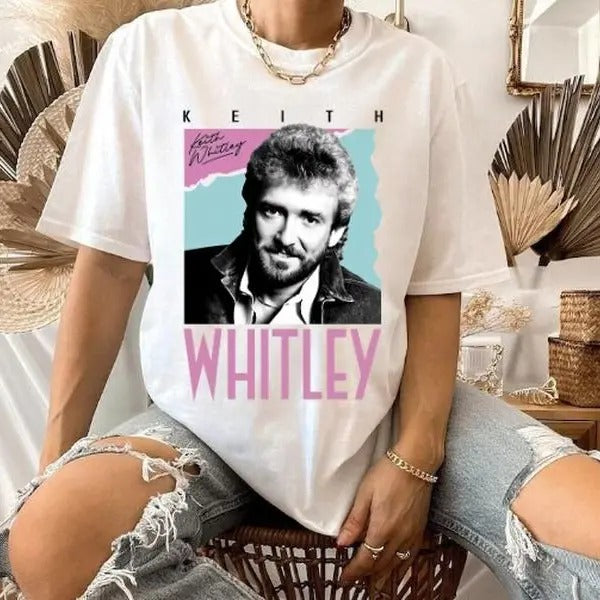 Vintage Keith Whitley Country Music 80s Retro Style T-Shirt Basic Graphic