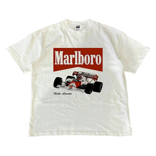 Vintage Marlboro Racing T-shirt, Nascar Merch Graphic Tee, Unisex Tshirt,  Sweatshirt, Hoodie, Comfort Colors Menswear Top Streetwear Shortsleeve Tropical Crewneck
