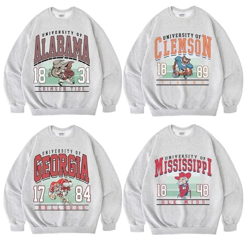 Vintage NCAA Football Sweatshirt, Retro Football Sweatshirt, Classic NCAA Sport Sweatshirt, Gift for Men and Women men's  sweatshirts vintage  clothing graphic  hoodies