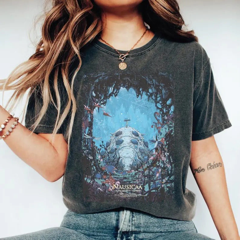 Vintage Nausicaa Studio Ghibli shirt, Spirited Away shirt, Ghibli Sweatshirt, Hayao Miyazaki, Totoro Shirt, Howl's Moving Castle shirt