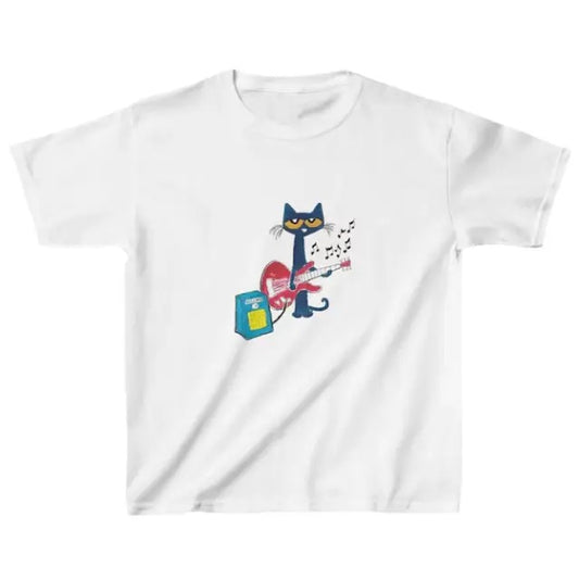 Vintage Pete the Cat Playing Guitar Tee, Y2K clothingTee, 2000s clothes, Graphic Shirt, Coquette, Menswear Womenswear Top
