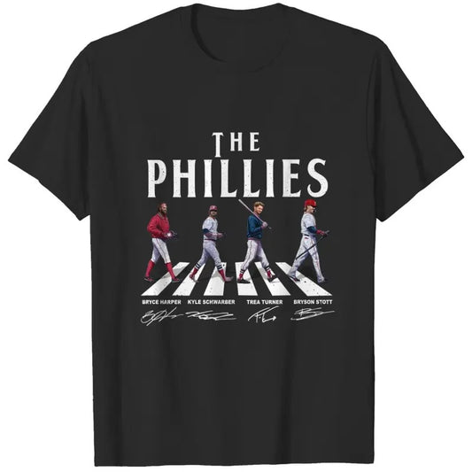 Vintage Phillies Walking Abbey Road Signatures Baseball  T-shirt, sweater and Hoodie