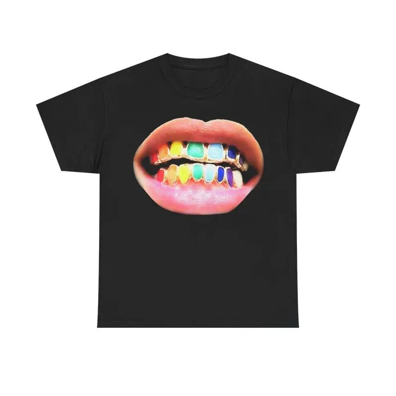 Vintage Rainbow Grill Lover Graphic TShirt