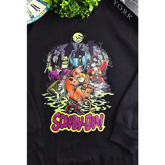 Vintage Scooby-Doo Halloween Shirt, Shaggy & Monsters Spooky Tee, Retro Cartoon Graphic T-Shirt, Haunted Castle Gift Shirt
