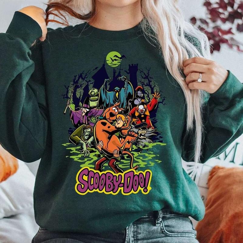 Vintage Scooby Sweatshirt, Vintage Cartoons, Halloween Gifts Scooby Doo Shirt, Retro Halloween Sweatshirt, Scooby T-Shirt