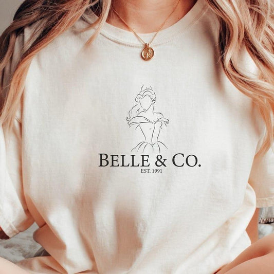 Vintage Tale As Old As Time Comfort Color T Shirt, Princess Reads Bookstyle{n002}2