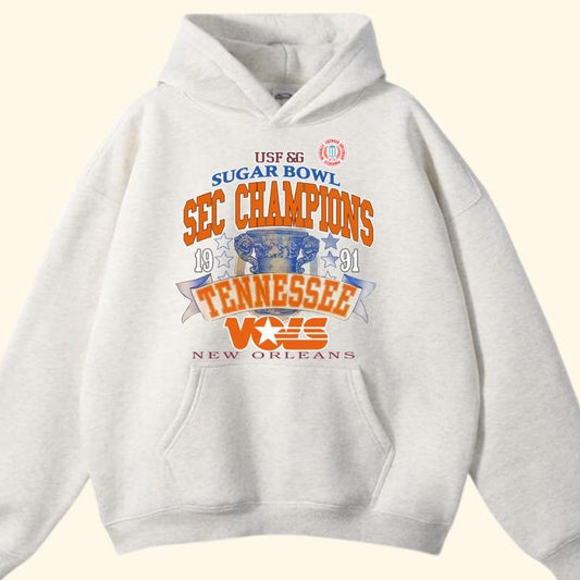 Vintage Tennessee Volunteers Hoodie, sweatshirt men, women medium gray football, Gift for fan