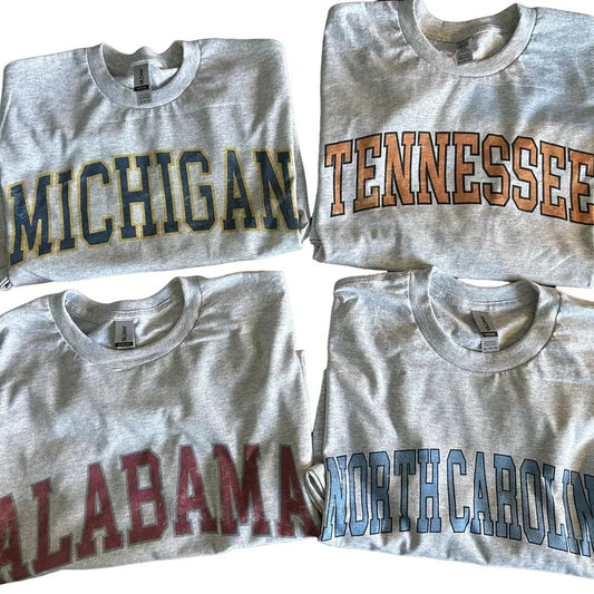 Vintage Varsity College T Shirt