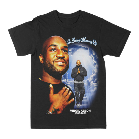 Virgil Abloh "In Memory Of" Graphic Tee Style001