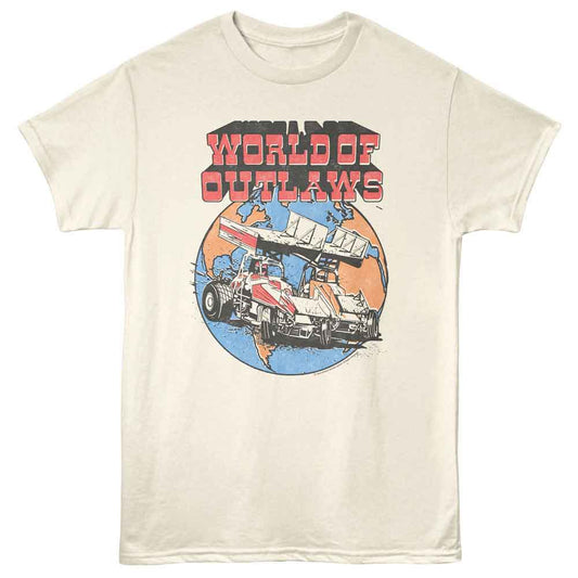 World Of Outlaws - Legendary - American Classics - Natural Adult Short Sleeve T-Shirt
