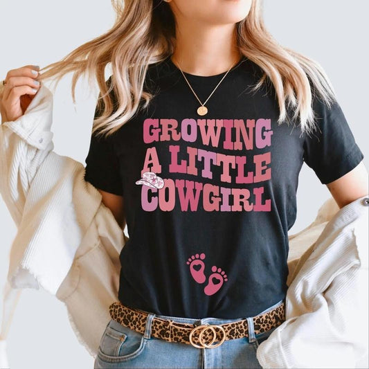 Western Pregnancy Announcement shirt Cowgirl Baby Reveal t shirt Pregnancy Announcement t-shirt Country Maternity Tee Baby Shower