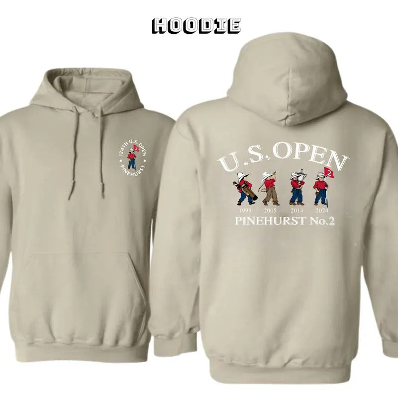 2024 US Open Pinehurst Golf Shirt 24th US Open 2 Sided Hoodie/Sweatshirt/T-Shirt, For Men/Women - Unisex Style, 100% Cotton, Pullover unisex hoodie faith hoodie