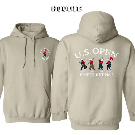 2024 US Open Pinehurst Golf Shirt 24th US Open 2 Sided Hoodie/Sweatshirt/T-Shirt, For Men/Women - Unisex Style, 100% Cotton, Pullover unisex hoodie faith hoodie