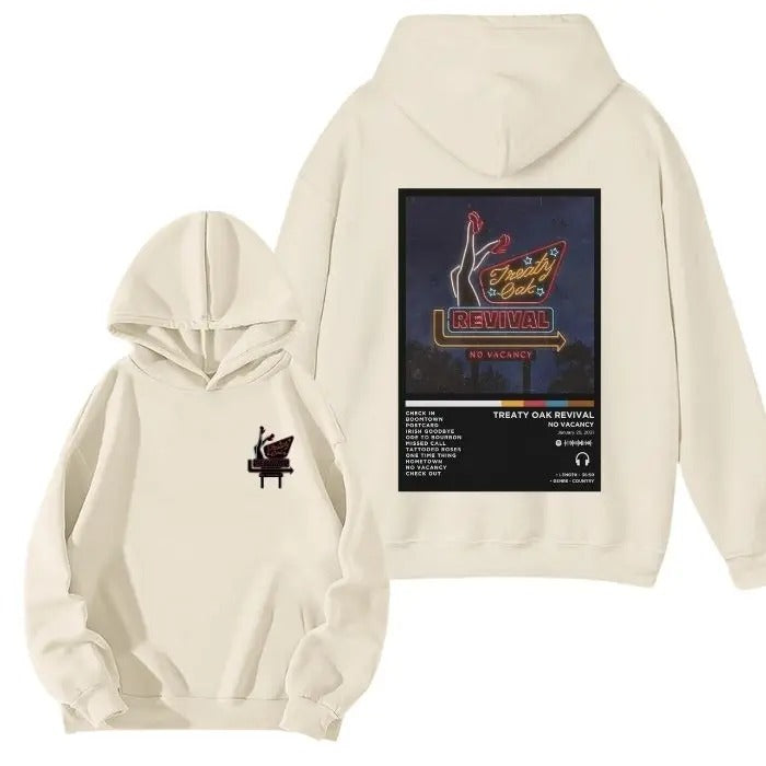 Treaty Oak Revival Hoodie - Neon Sea Capture the 20s 2 Sided Hoodie/Sweatshirt/T-Shirt, For Men/Women - Unisex Style, 100% Cotton, Pullover unisex hoodie