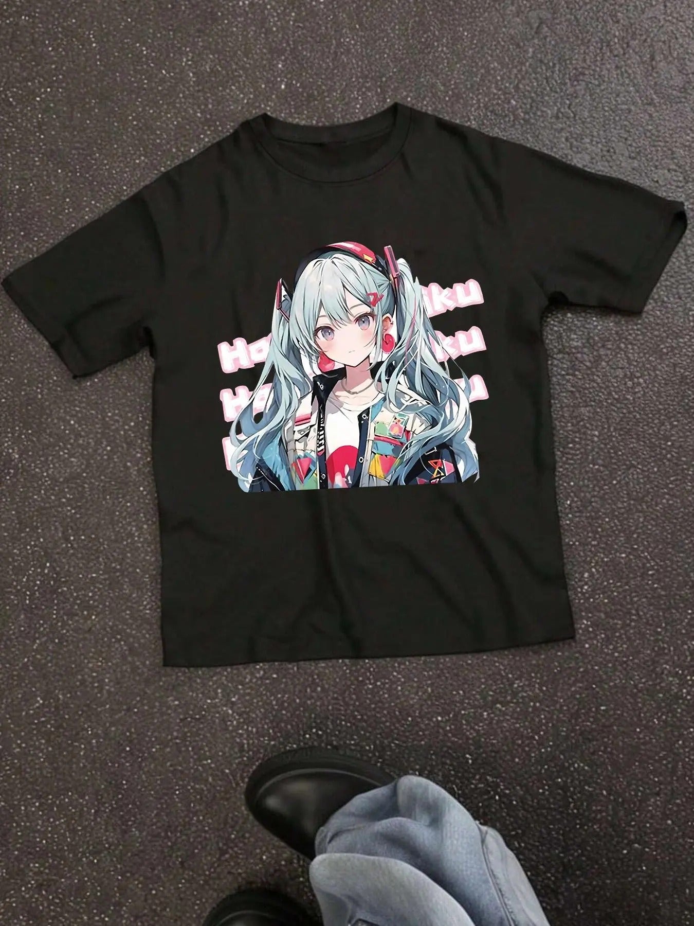 Women's   Graphic Print   Tee, Casual Fashion Short Sleeve T-shirt for Daily Wear, Ladies Summer Wear