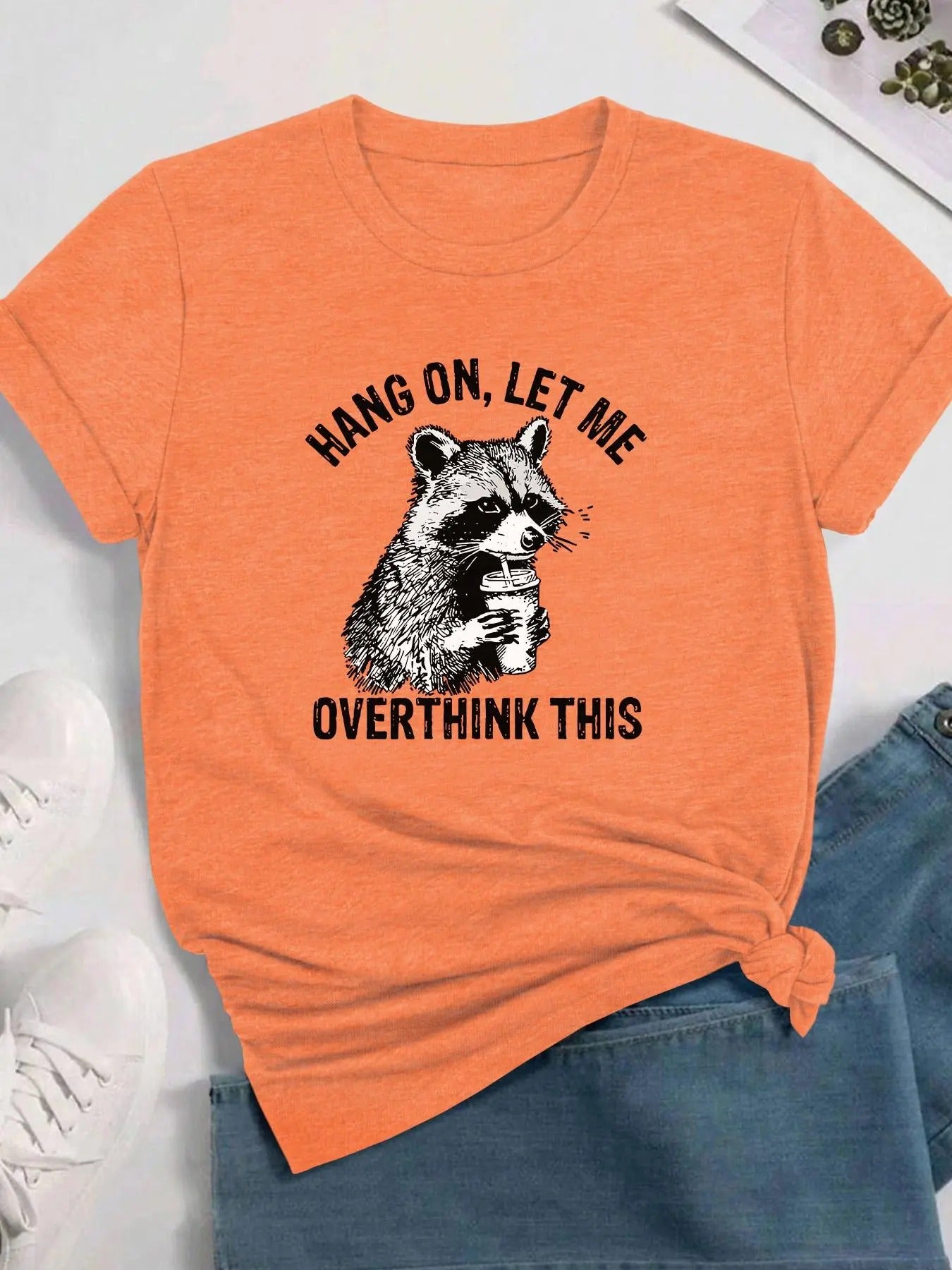 Women's Cartoon & Letter Print Round Neck Tee, Fashion Casual Crew Neck T-shirt for Daily Holiday Vacation Outdoor Wear, Ladies Clothes for All Seasons