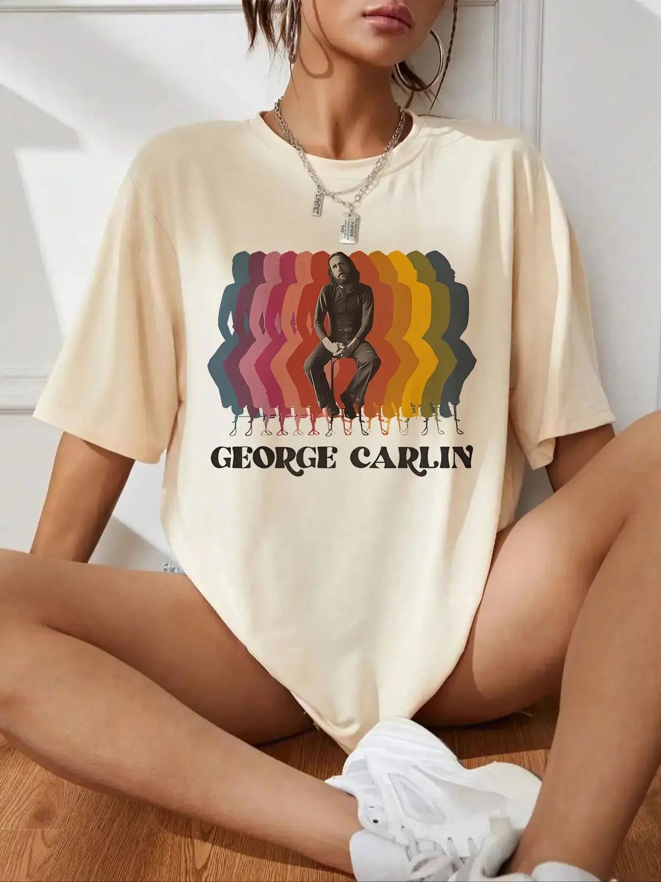 Women's Letter & Graphic Print Round Neck Tee, Vintage Trendy Casual Short Sleeve T-shirt for Daily Wear, Ladies Summer Tops