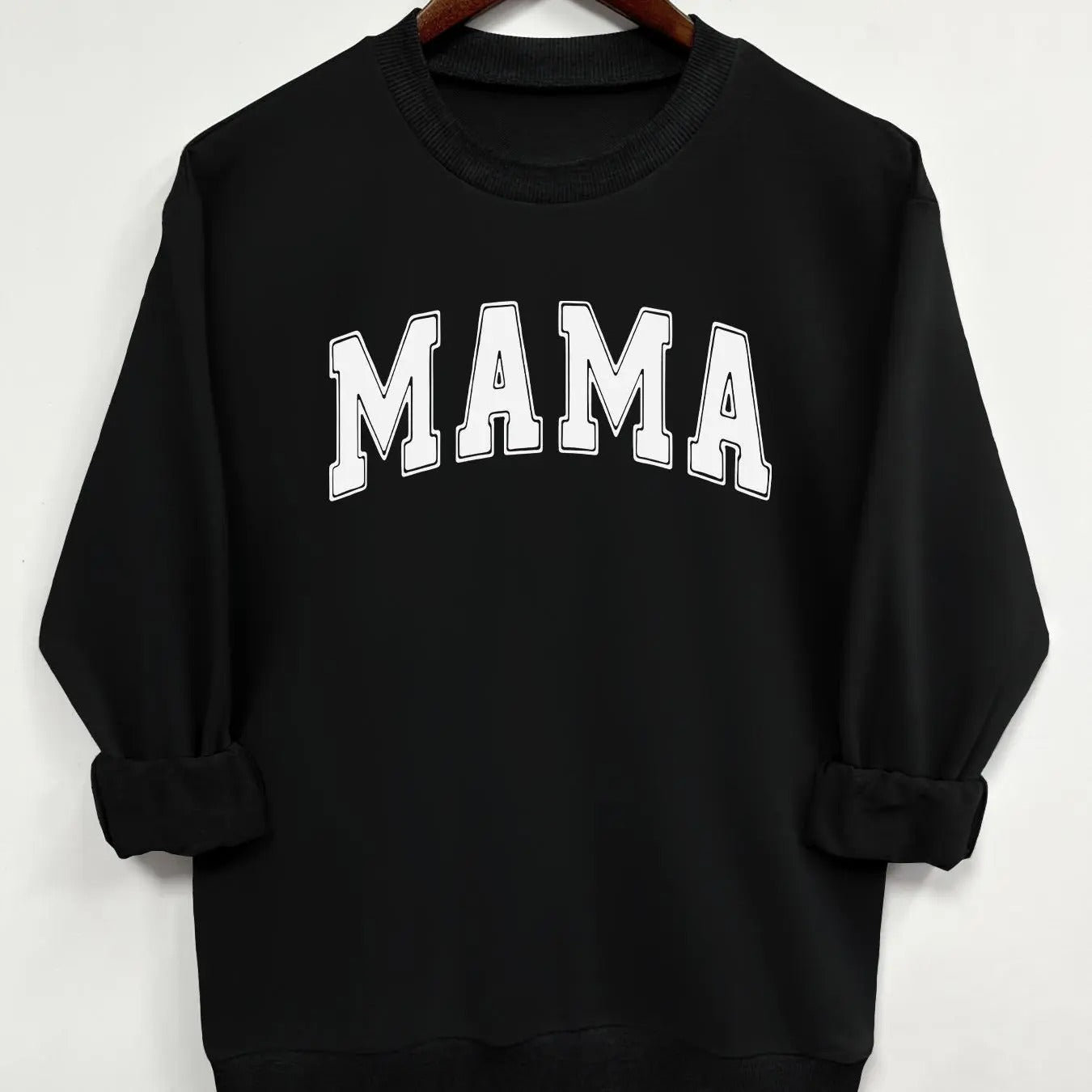 Women's Letter Print Crew Neck Sweatshirt, Casual Long Sleeve Pullover for Daily Wear, Ladies Clothing for All Seasons, 90s Clothes