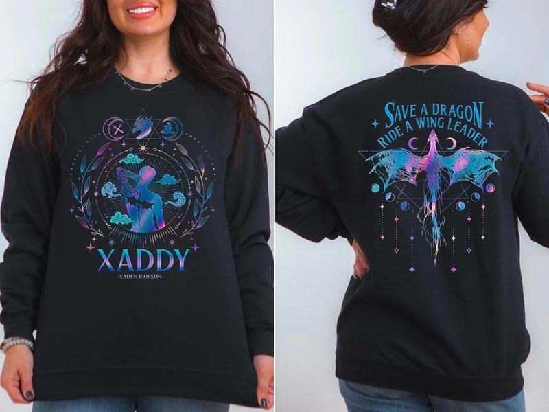 Xaden Riorson Sweatshirt, Trendy Xaddy Shirt, Xaden Fourth Wing Fan Sweatshirt, Onyx Storm Merch, Dragon Rider Hoodie, Bookish Tee