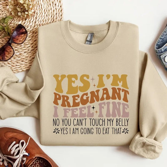 Yes I Am Pregnant Shirt, Funny Pregnancy Shirt, New Mom T shirt, Mom to Be Gift, Pregnancy Announcement Shirt, Gift For Pregnant