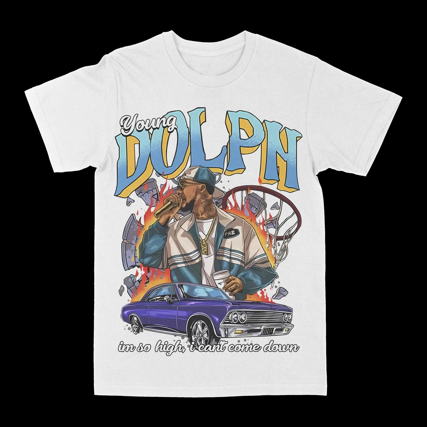 Young Dolph "Come Down" Graphic Tee Style001