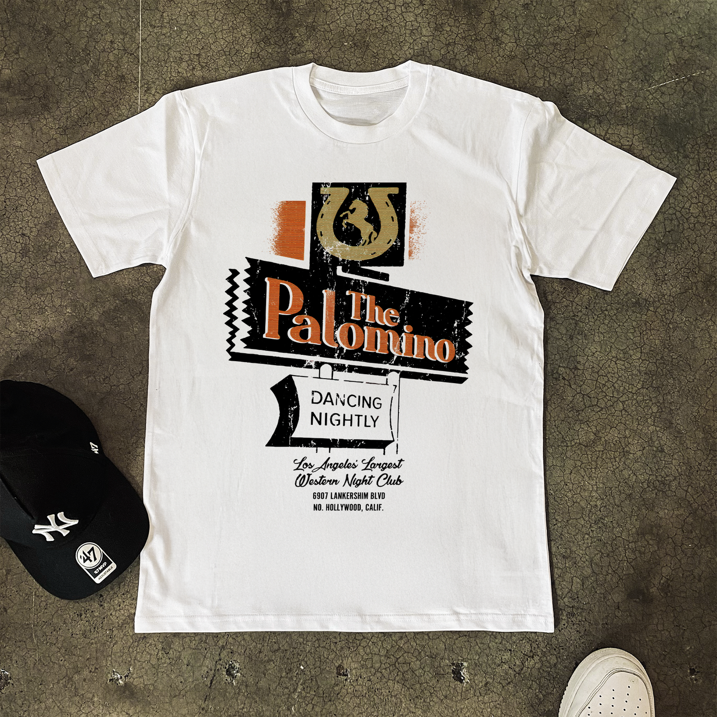 'THE PALOMINO' HEAVY WHITE T-SHIRT