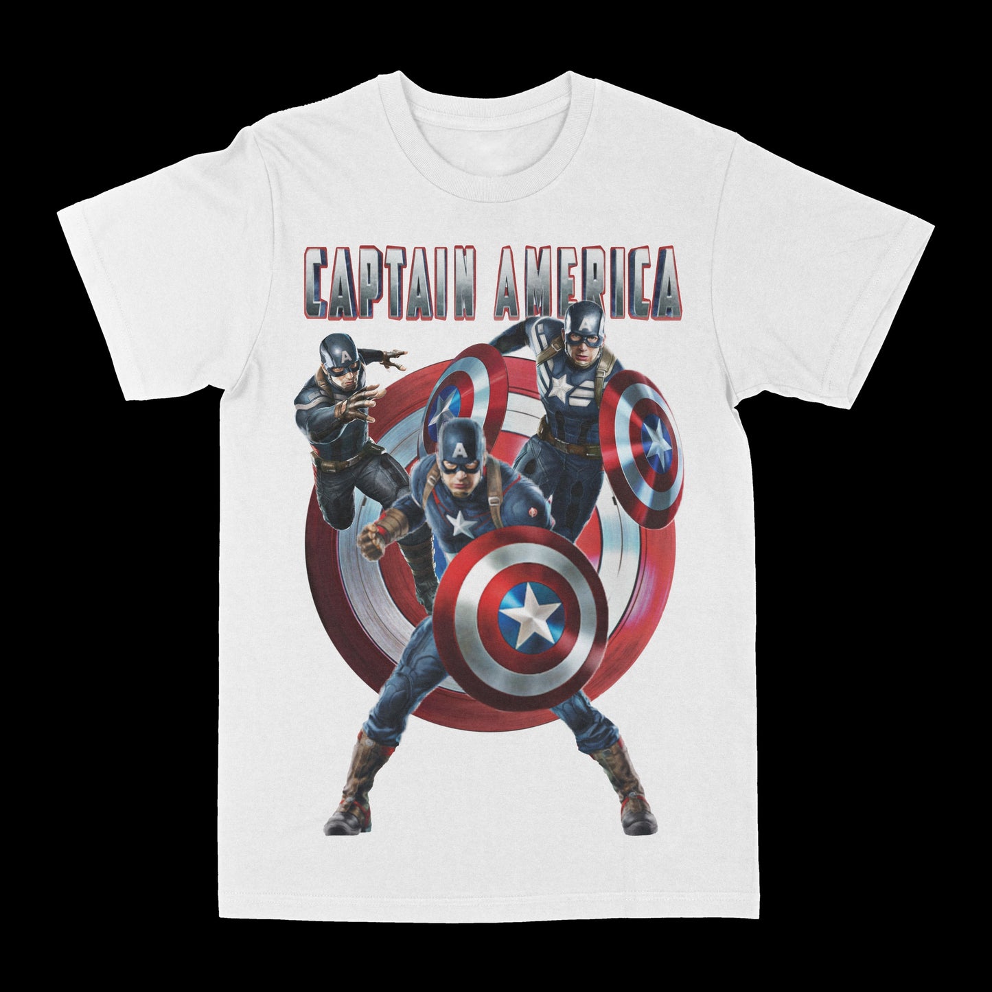 Captain America Graphic Tee Style001