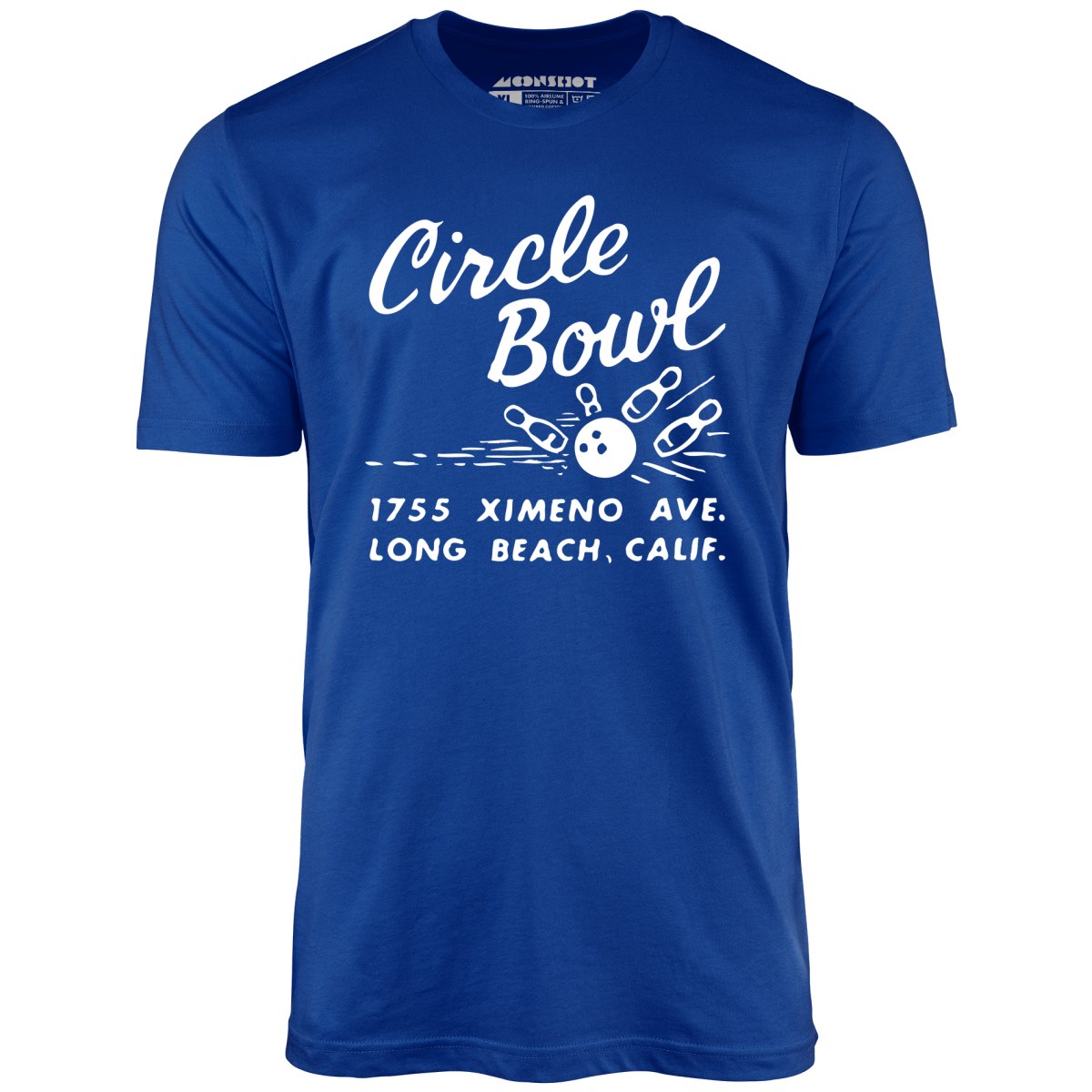 Circle Bowl - Long Beach, CA - Vintage Bowling Alley - Unisex T-Shirt