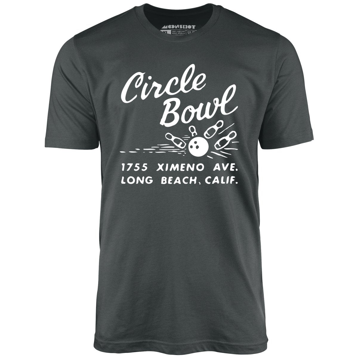 Circle Bowl - Long Beach, CA - Vintage Bowling Alley - Unisex T-Shirt