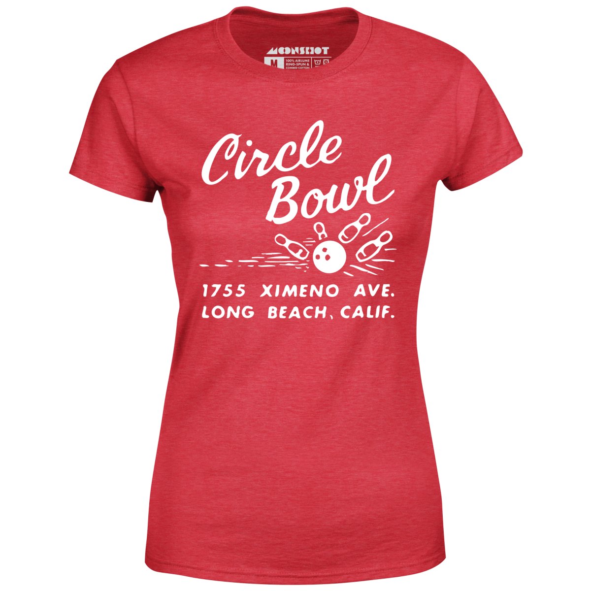 Circle Bowl - Long Beach, CA - Vintage Bowling Alley - Women's T-Shirt
