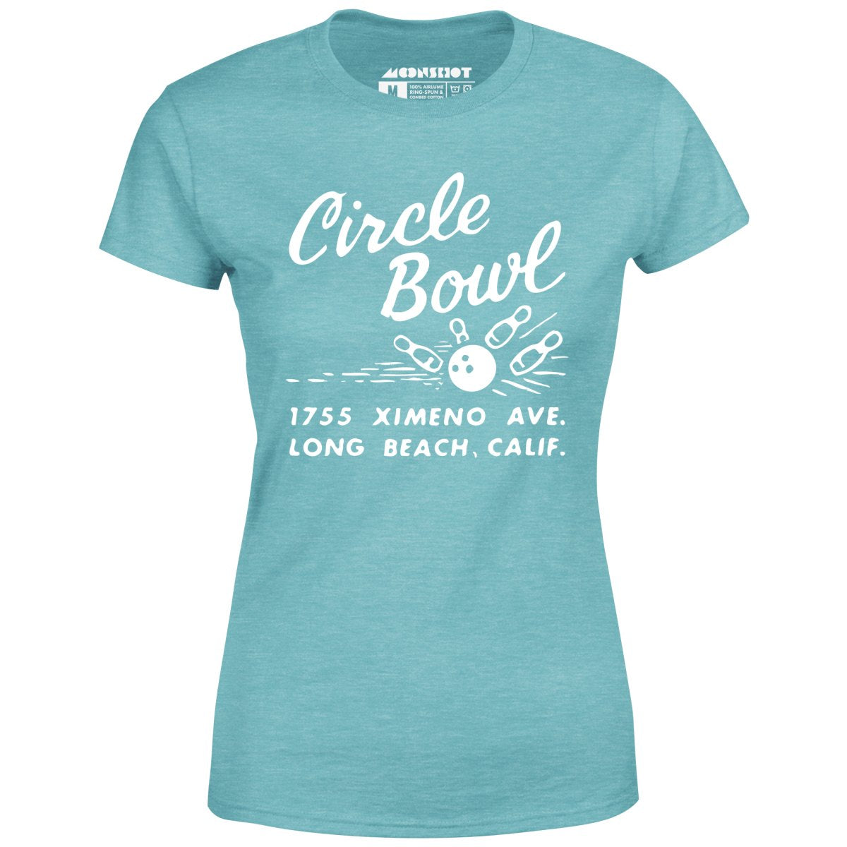 Circle Bowl - Long Beach, CA - Vintage Bowling Alley - Women's T-Shirt