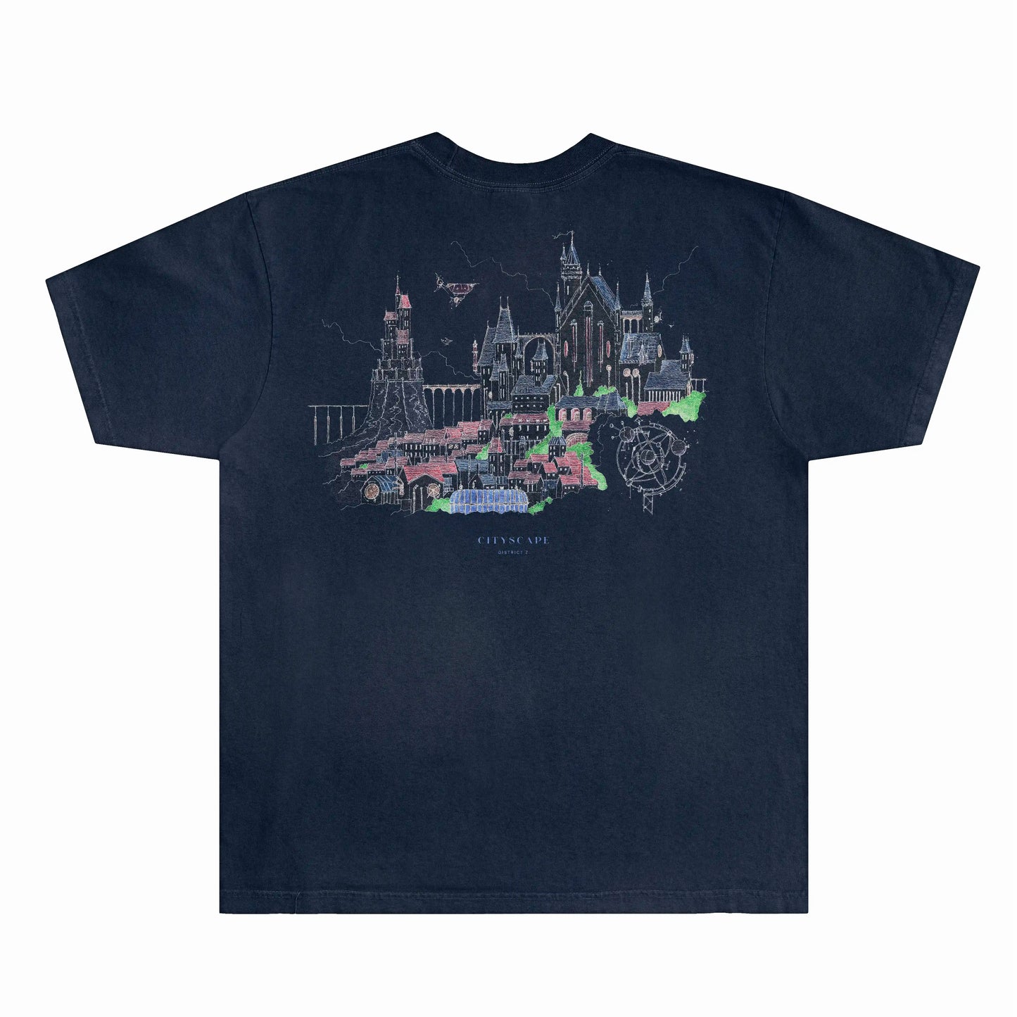 Cityscape Tee - Navy