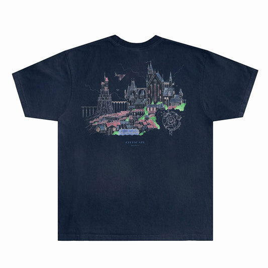 Cityscape Tee - Navy