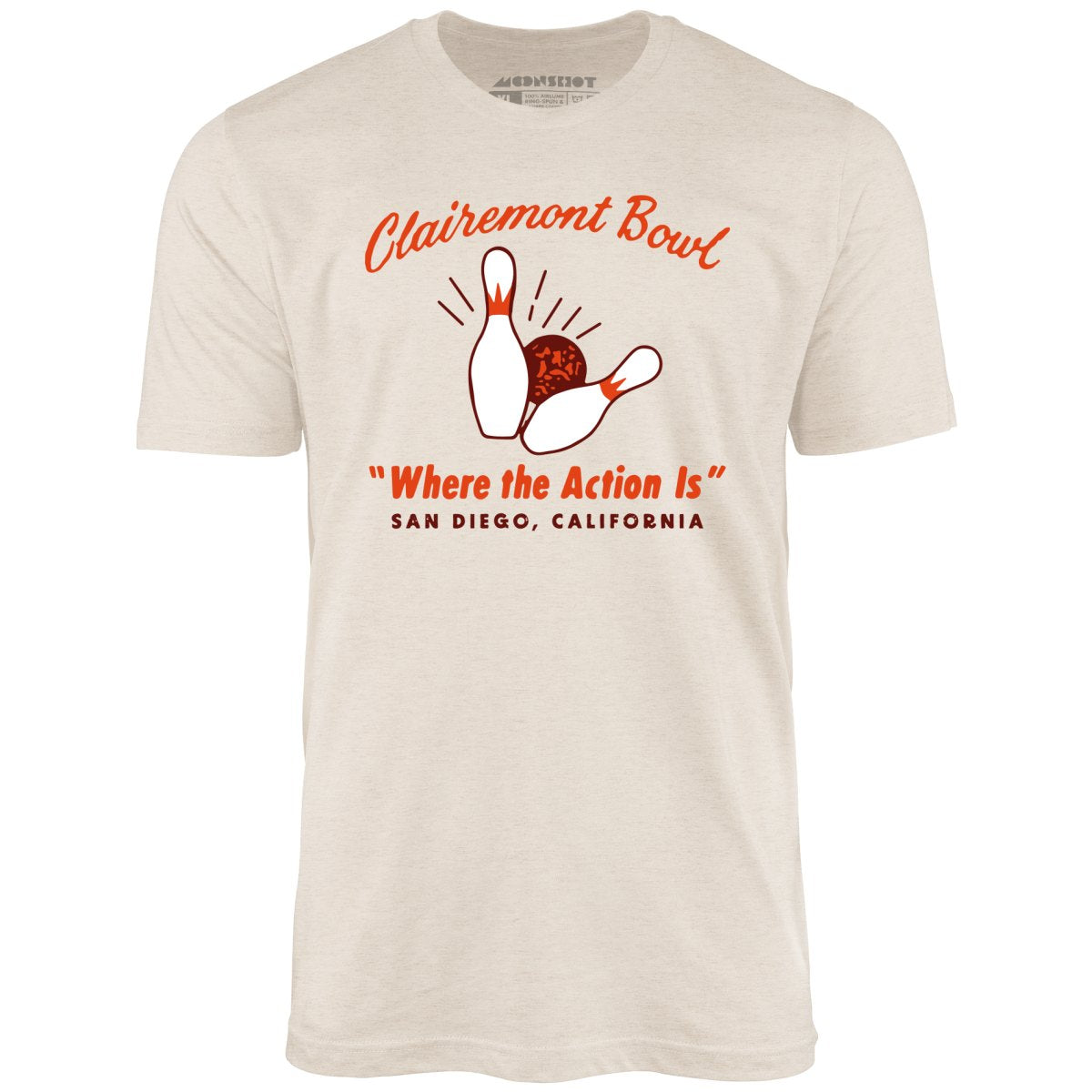 Clairemont Bowl - San Diego, CA - Vintage Bowling Alley - Unisex T-Shirt