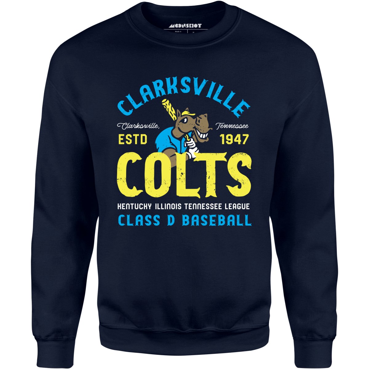 Clarksville Colts - Tennessee - Vintage Defunct Baseball Teams - Unisex Sweatshirt