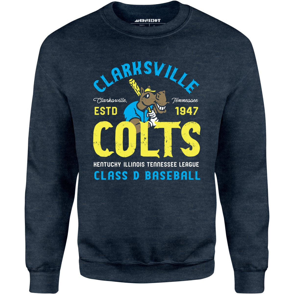 Clarksville Colts - Tennessee - Vintage Defunct Baseball Teams - Unisex Sweatshirt