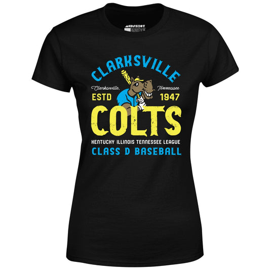 Clarksville Colts - Tennessee - Vintage Defunct Baseball Teams - Women's T-Shirt