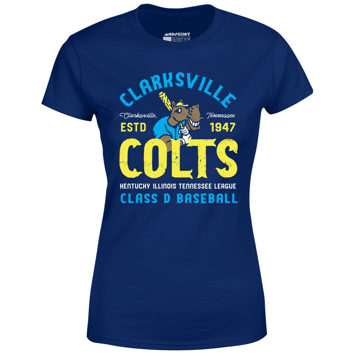 Clarksville Colts - Tennessee - Vintage Defunct Baseball Teams - Women's T-Shirt