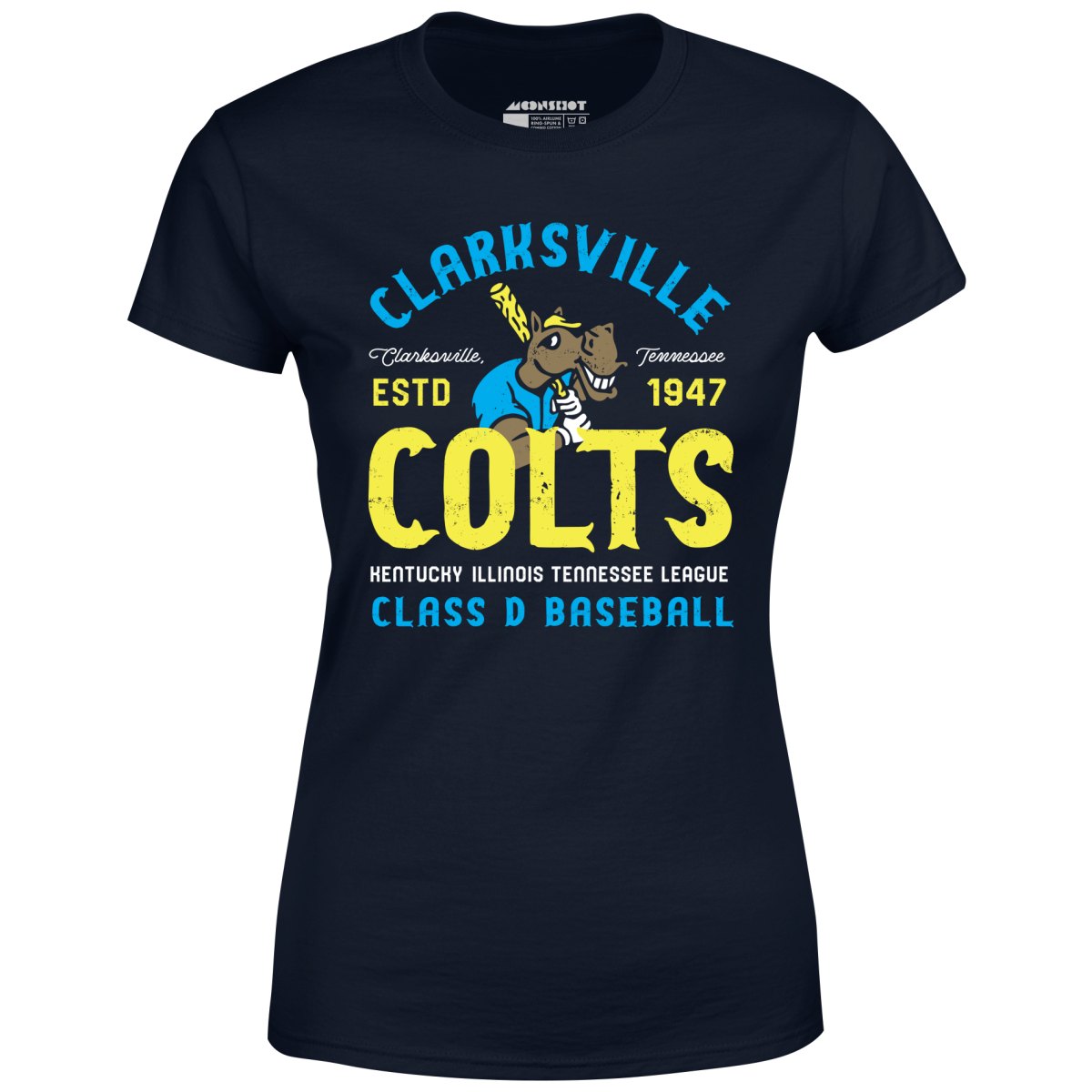Clarksville Colts - Tennessee - Vintage Defunct Baseball Teams - Women's T-Shirt