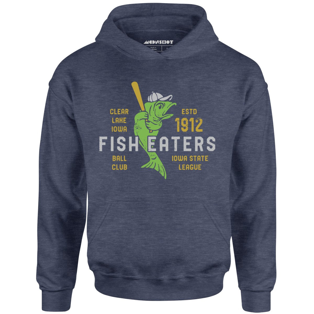 Clear Lake Fish Eaters - Iowa - Vintage Defunct Baseball Teams - Unisex Hoodie