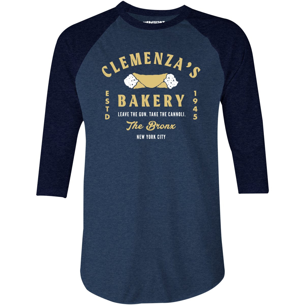 Clemenza's Bakery - 3/4 Sleeve Raglan T-Shirt