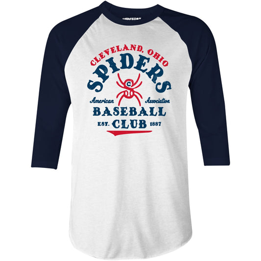 Cleveland Spiders - Ohio - Vintage Defunct Baseball Teams - 3/4 Sleeve Raglan T-Shirt