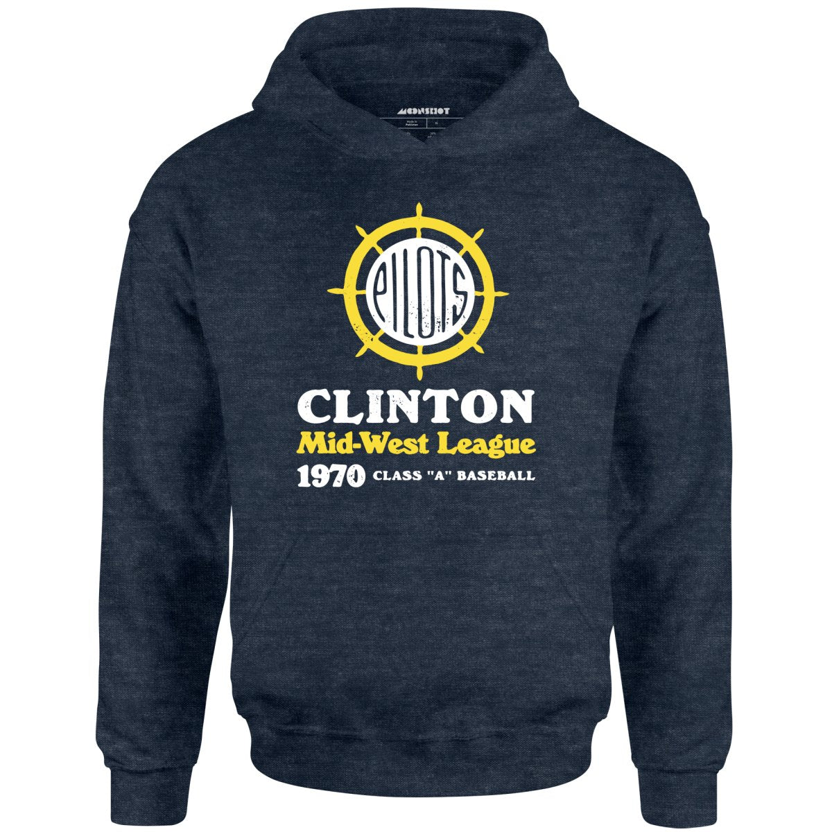 Clinton Pilots - Iowa - Vintage Defunct Baseball Teams - Unisex Hoodie