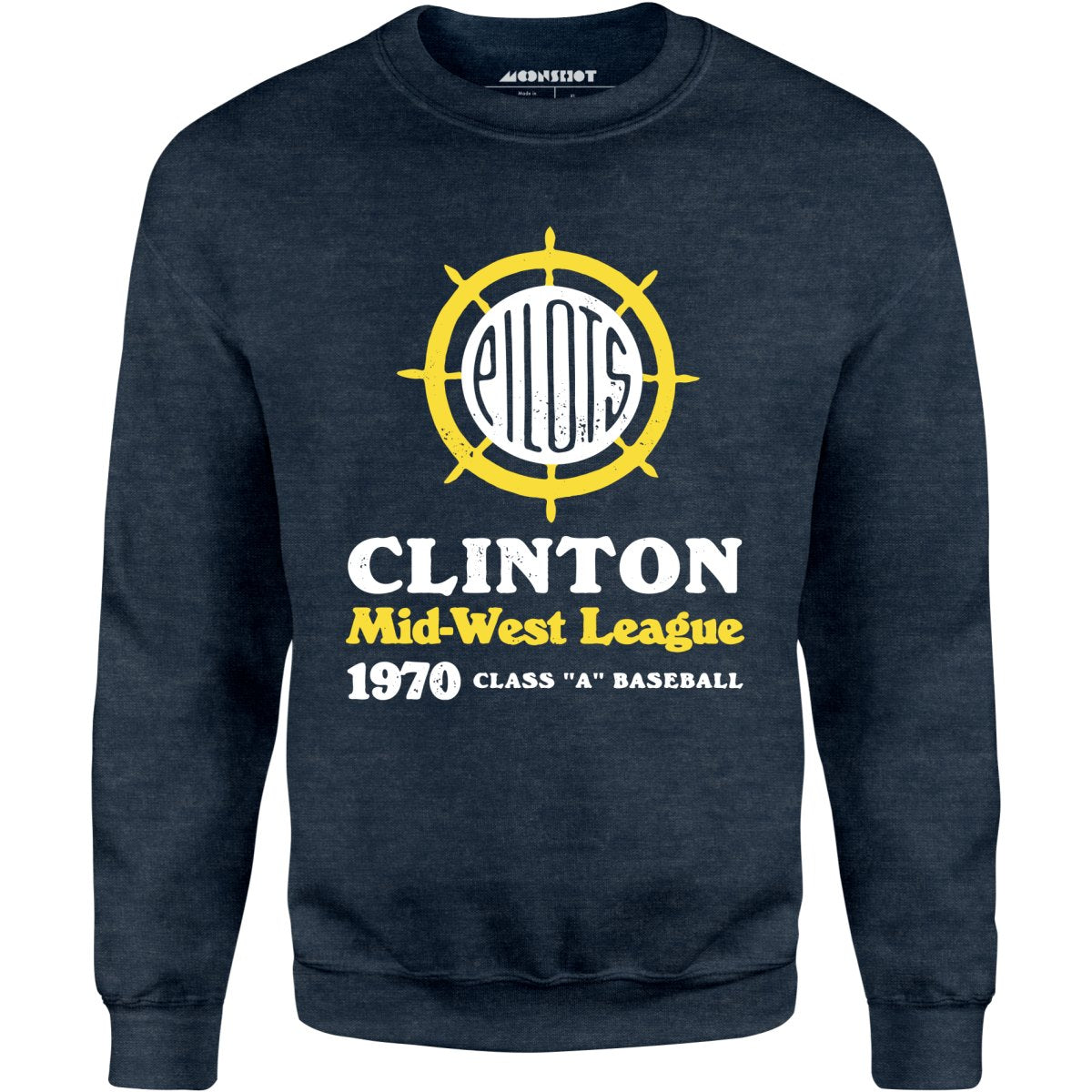 Clinton Pilots - Iowa - Vintage Defunct Baseball Teams - Unisex Sweatshirt