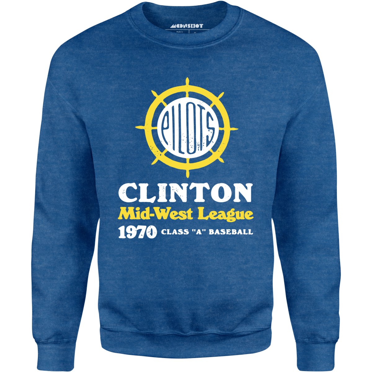 Clinton Pilots - Iowa - Vintage Defunct Baseball Teams - Unisex Sweatshirt
